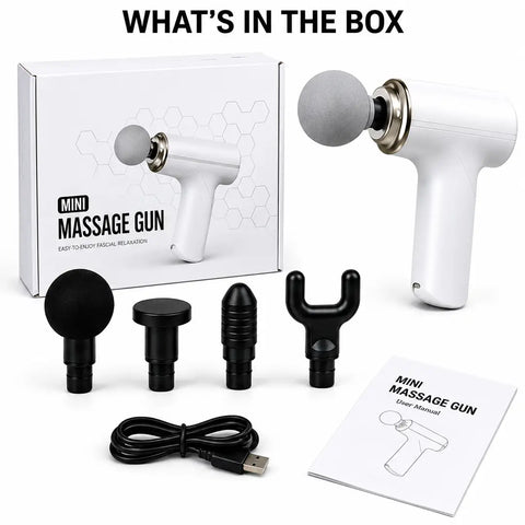 Full Body Massage Gun – Rechargeable Percussion Massager with Adjustable Speed