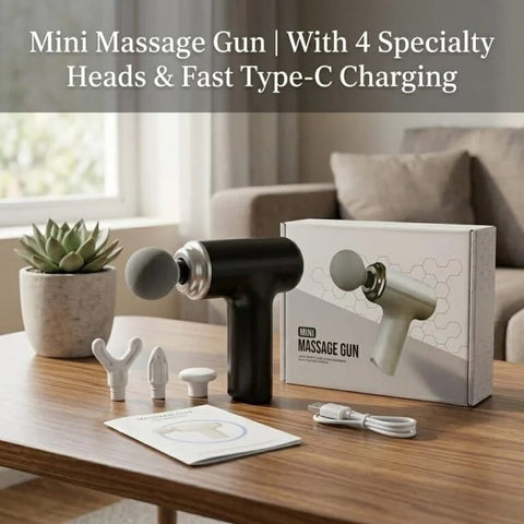 Full Body Massage Gun – Rechargeable Percussion Massager with Adjustable Speed