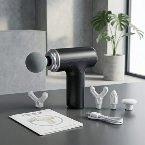 Full Body Massage Gun – Rechargeable Percussion Massager with Adjustable Speed
