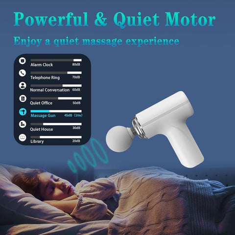 Full Body Massage Gun – Rechargeable Percussion Massager with Adjustable Speed