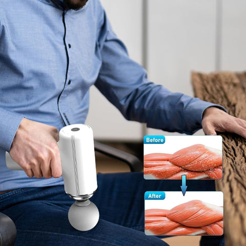Full Body Massage Gun – Rechargeable Percussion Massager with Adjustable Speed